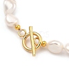 Natural Baroque Pearl Keshi Pearl Beaded Bracelets BJEW-JB05385-8