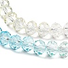 Transparent Painted Glass Beads Strands LS-DGLA-A034-T8mm-A21-4