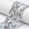Electroplate Opaque Glass Beads Strands LS-EGLA-A034-P8mm-F16-1