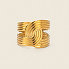 Adjustable 304 Stainless Steel Open Cuff Rings for Women LS-NR2128-1