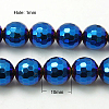 Non-Magnetic Synthetic Hematite Beads Strands G-C018-10mm-1