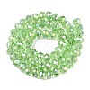 Electroplate Glass Beads Strands X-EGLA-A044-T8mm-B09-3