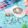 180G 12 Colors 6/0 Gradient Color Glass Seed Beads SEED-TA0001-63-8