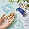180Pcs Transparent Spray Painted Glass Beads GLAA-SC0002-46-3