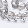 Electroplated Glass Beads Strands EGLA-Q092-10mm-A05-3