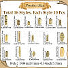 160Pcs 16 Styles Tibetan Style Alloy Beads FIND-PA0001-32-2