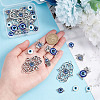 Evil Eye Jewelry Making Finding Kit FIND-PH0008-04-3