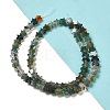 Natural Moss Agate Beads Strands G-G085-B17-02-2