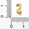 Ion Plating(IP) 304 Stainless Steel Slide Charms STAS-B075-37G-S-3