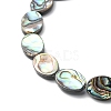 Natural Paua Shell Beads Strands SHEL-F006-06-3