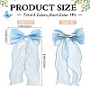 2Pcs 2 Colors Big Bowknot Organza Hair Barrettes AJEW-CP0008-32-2