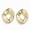 Opaque Spray Painted Acrylic Linking Rings X-OACR-S021-63A-B01-2