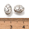 Brass Micro Pave Cubic Zirconia Beads KK-Q001-01P-3