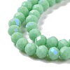Electroplate Glass Beads Strands EGLA-A034-P10mm-B22-3