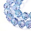 Baking Paint Transparent Glass Beads Strands DGLA-A035-T10mm-A06-4
