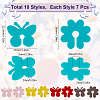 70Pcs 10 Styles Silicone Wine Glass Charms AJEW-SC0002-84-2