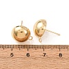 Brass Stud Earring Findings KK-G604-01G-06-3