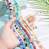 9 Strands 9 Color Electroplate Glass Beads Strands EGLA-AR0001-21-4