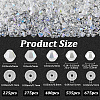 25 Strands 5 Styles Transparent Electroplate Glass Beads Strands GLAA-PA0001-34-2