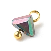 Electroplate Glass Charms PALLOY-JF00821-02-5