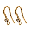 304 Stainless Steel Rhinestone Earring Hooks STAS-B128-44G-1