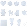 Flower Bear Star ABC Plastic Pegboards DIY-YW0008-45-1