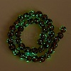 Handmade Gold Sand Lampwork Beads Strands LAMP-P051-L06-12mm-3