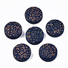 Painted Natural Wood Beads WOOD-T021-49A-02-1