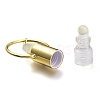 Lipstick Shape Faceted Natural Mixed Gemstone Perfume Bottle Pendants G-I298-02G-4