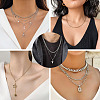 16Pcs 4 Style 304 Stainless Steel Chain Necklaces NJEW-TAC0026-9