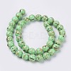 Sea Shell and Synthetic Turquoise Assembled Beads Strands X-G-G758-02-6mm-2