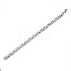 201 Stainless Steel Byzantine Chain Bracelet for Men Women BJEW-S057-80-2