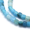Dyed Natural Weathered Agate Beads Strands X-G-F583-11E-3