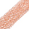Electroplate Glass Beads Strands EGLA-A044-T2mm-A21-1