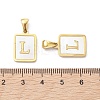 Ion Plating(IP) 304 Stainless Steel Pave Shell Pendants STAS-G327-01G-L-3