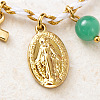3Pcs 3 Colors Bohemian Brass Religon Cross Virgin Charm Bracelet Sets DS9557-3-4
