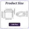 100Pcs Aluminum Beads ALUM-CP0001-01-2