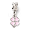 Rack Plating Alloy Enamel European Dangle Charms PALLOY-S189-09P-02-1