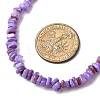 Dyed Natural Freshwater Shell Nuggets Beaded Necklaces NJEW-JN05488-03-3