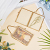 Glass Rectangle Wall Hanging Photo Frame AJEW-WH0314-470A-5