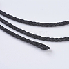 Round Braided Microfiber Leather Cord OCOR-P007-02-2