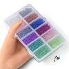 240G 12 Colors DIY 3D Nail Art Decoration Mini Glass Beads MRMJ-YW0001-058-3