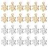 48Pcs 2 Colors Rack Plating Brass Charms KK-BC0011-97-1