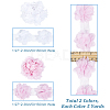 Gorgecraft 9~10 Yards 2 Colors 3D Organza Flower Trimming FIND-GF0004-50-2