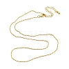 Brass Ball Chain Necklaces Making MAK-L025-01G-1