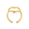 Rack Plating Brass Heart Open Cuff Rings RJEW-C050-02G-3