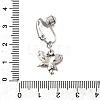 Brass Pave Clear Cubic Zirconia Clip on Belly Rings FS-WG683DA-11-3