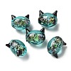 Handmade Foil Lampwork Beads Strands FOIL-Z001-04H-2