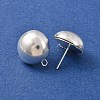 Brass Stud Earring Findings KK-G604-01S-08-2