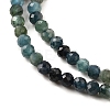 Natural Blue Tourmaline Beads Strands G-G259-D10-2mm-4